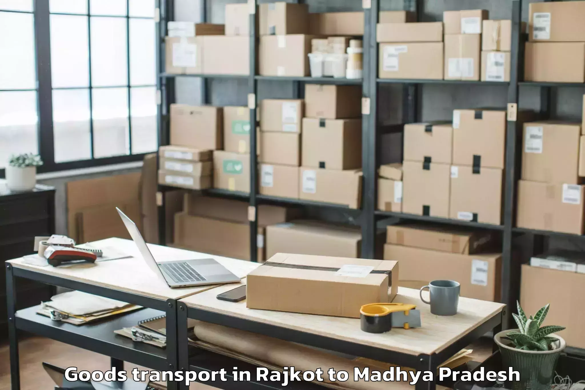 Hassle-Free Rajkot to Shujalpur Goods Transport